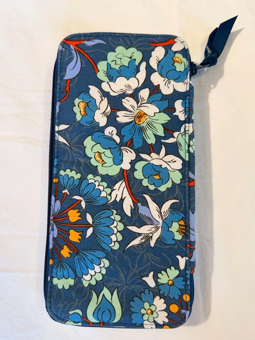 VERA BRADLEY Zip Around Structured Storage Case Pouch Travel Bag